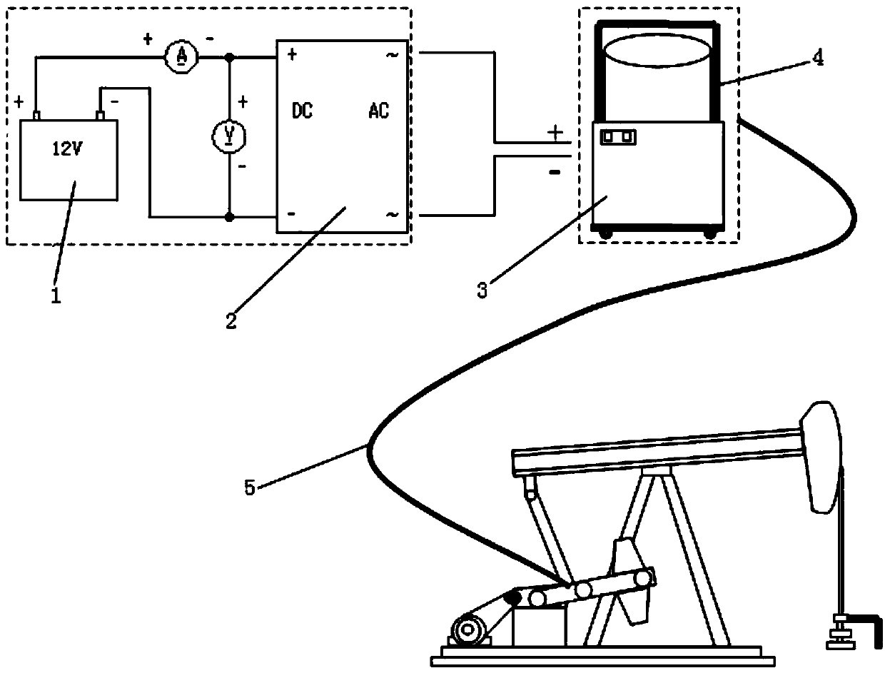 Pumping unit oil injection maintenance device