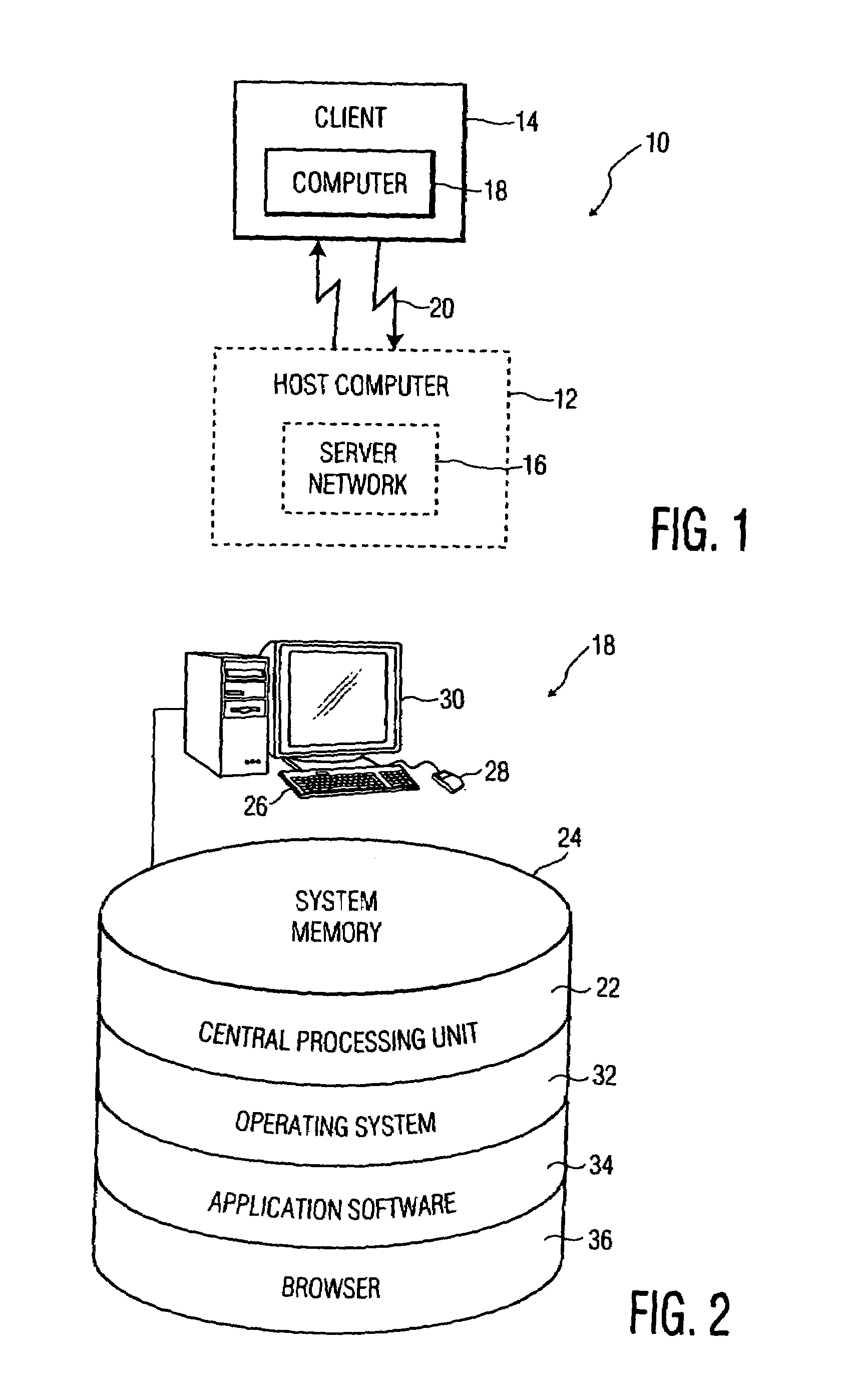 Method and system for automatically configuring a client-server network