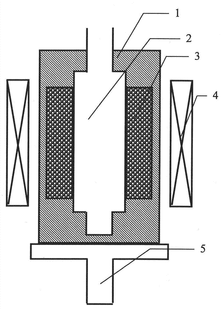 High-speed steel roll and preparation method thereof by centrifugal compounding in electromagnetic field