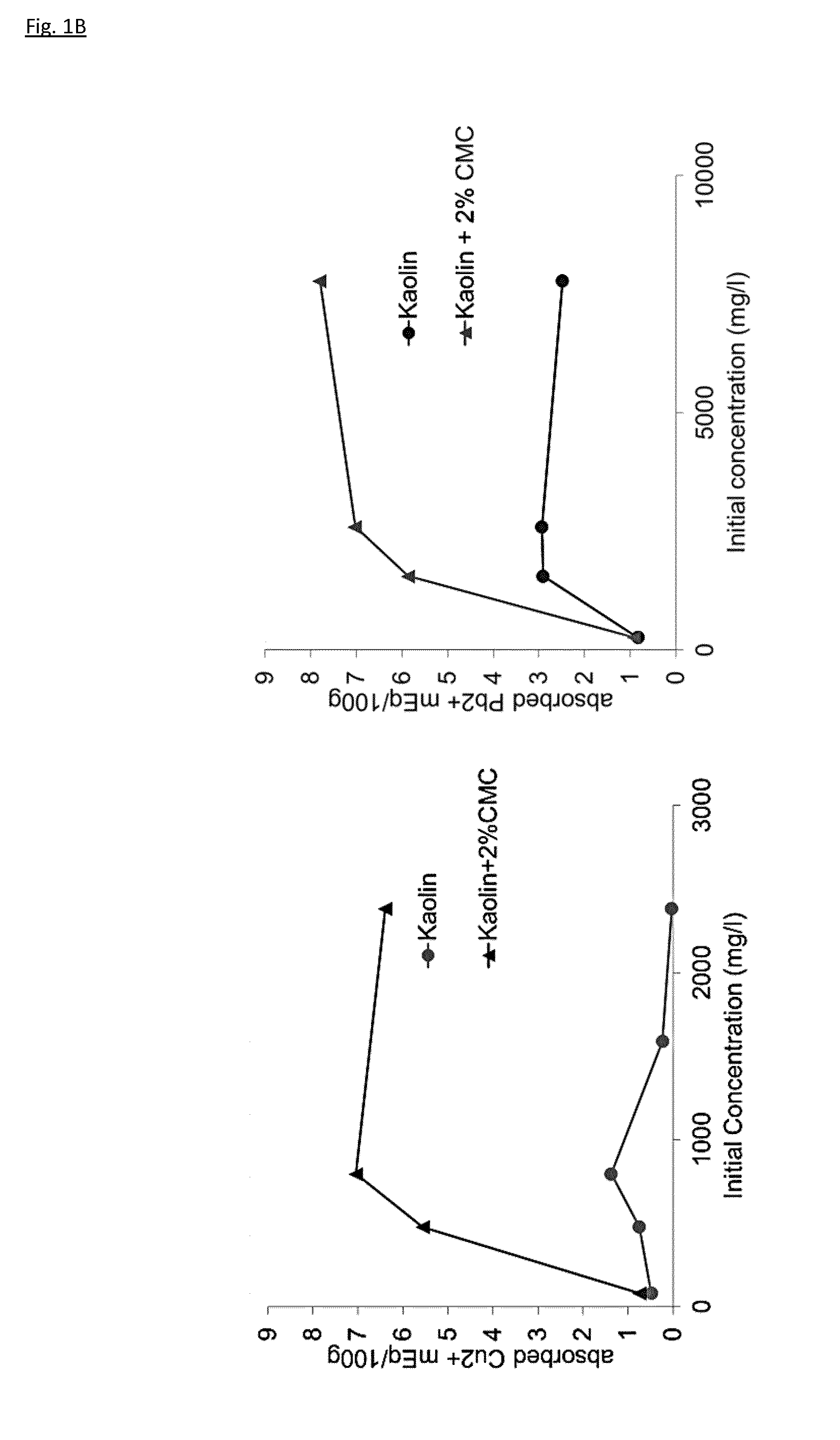 Treatment of clay or dredged sediment with polymer increases adsorption characteristics