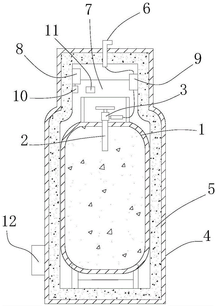 Intelligent anti-explosion liquid gas storage tank