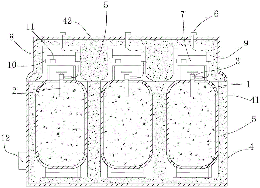 Intelligent anti-explosion liquid gas storage tank