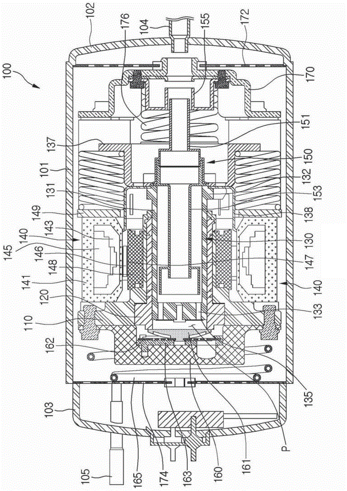 Linear compressor and refrigerator including a linear compressor