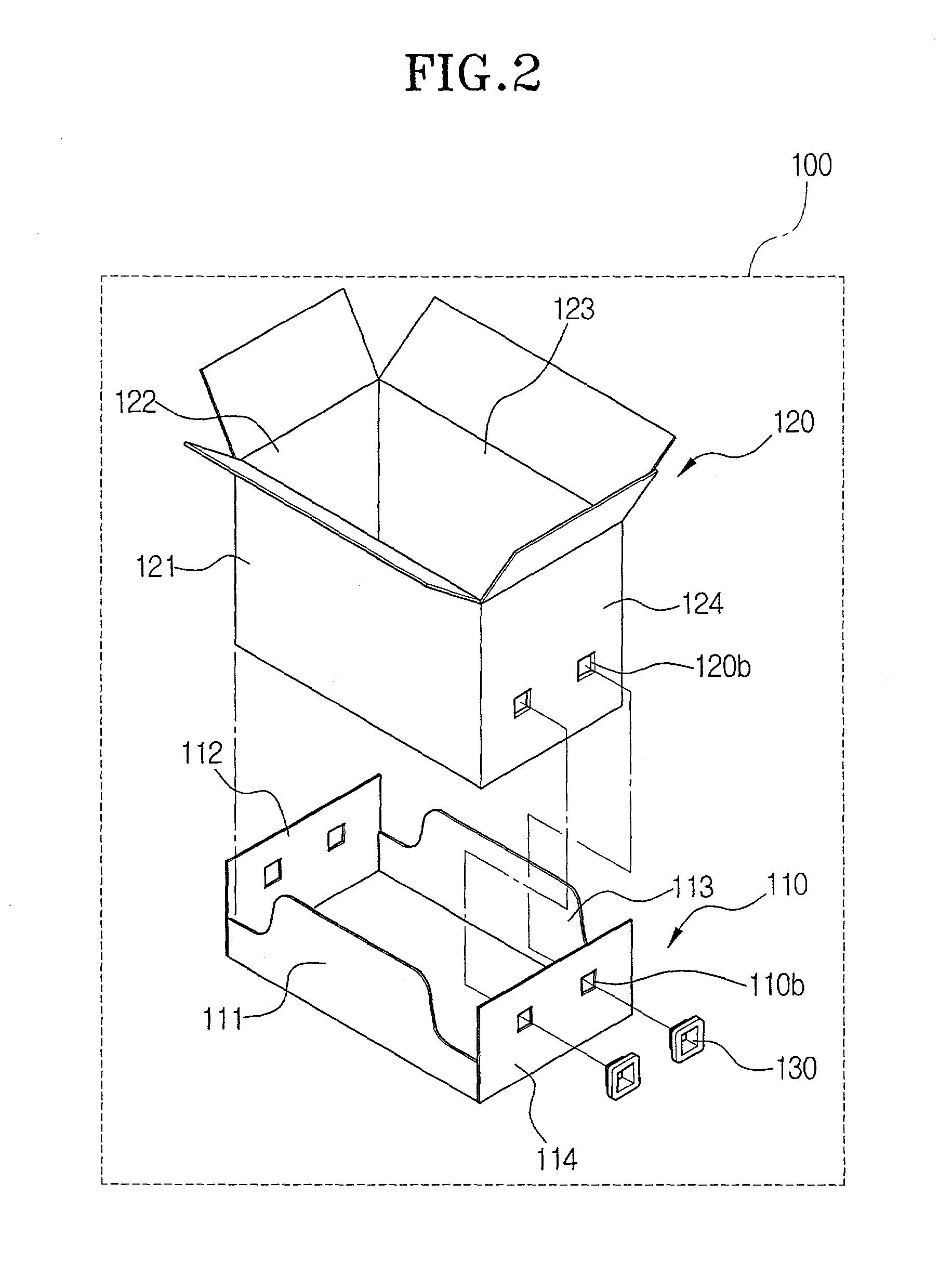 Box openable at a side thereof