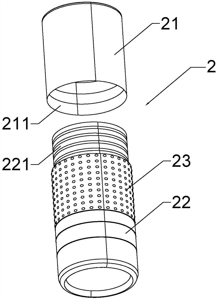 Waterproof shoe cover and umbrella handle capable of receiving same