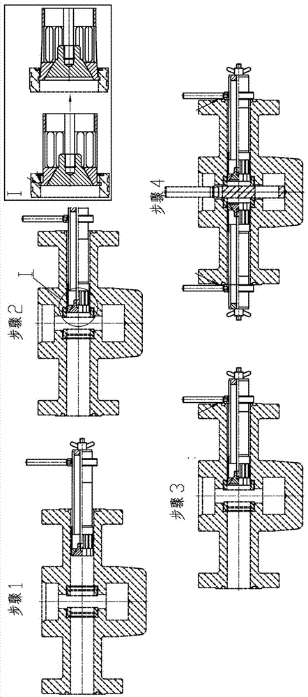 Tool used for valve mounting and valve seat fixing