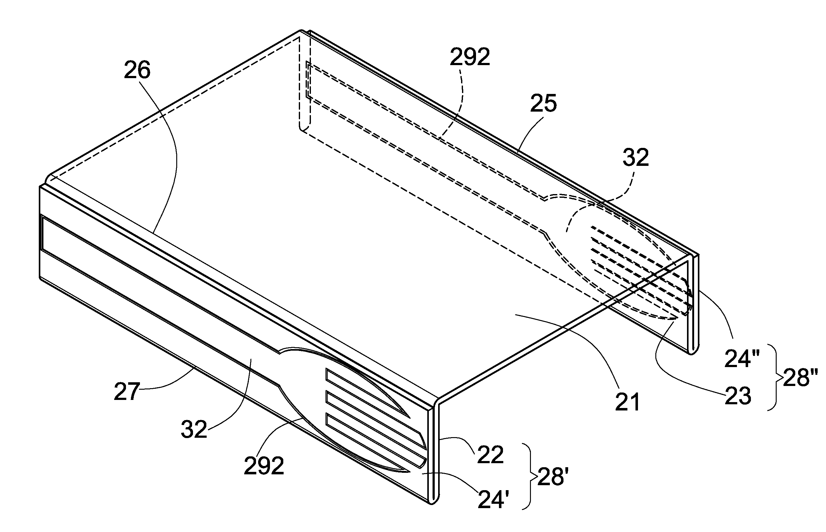 Food Box with flatware attached thereon