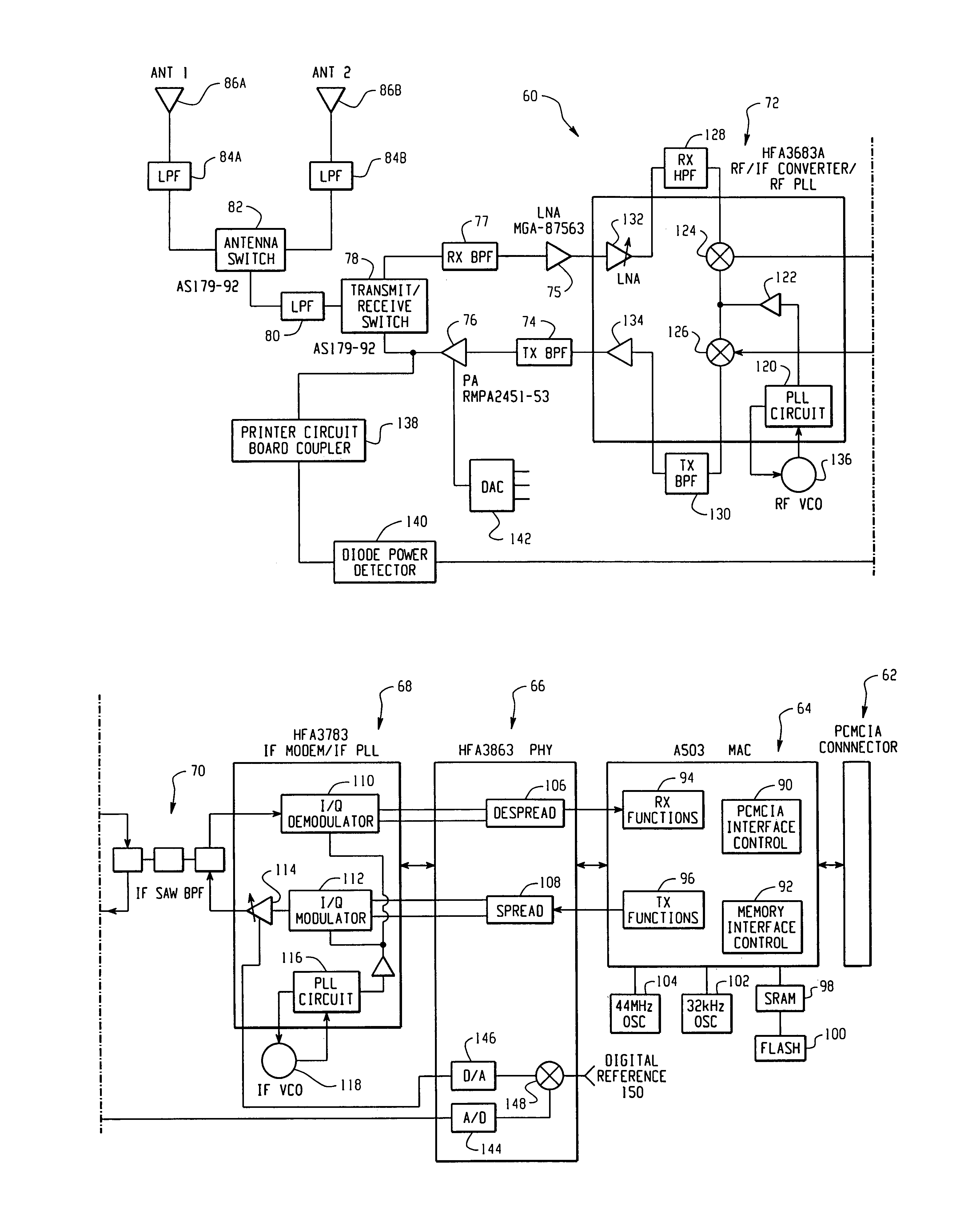 Maintaining constant power over a wide range of temperatures employing a power amplifier with adjustable current drain