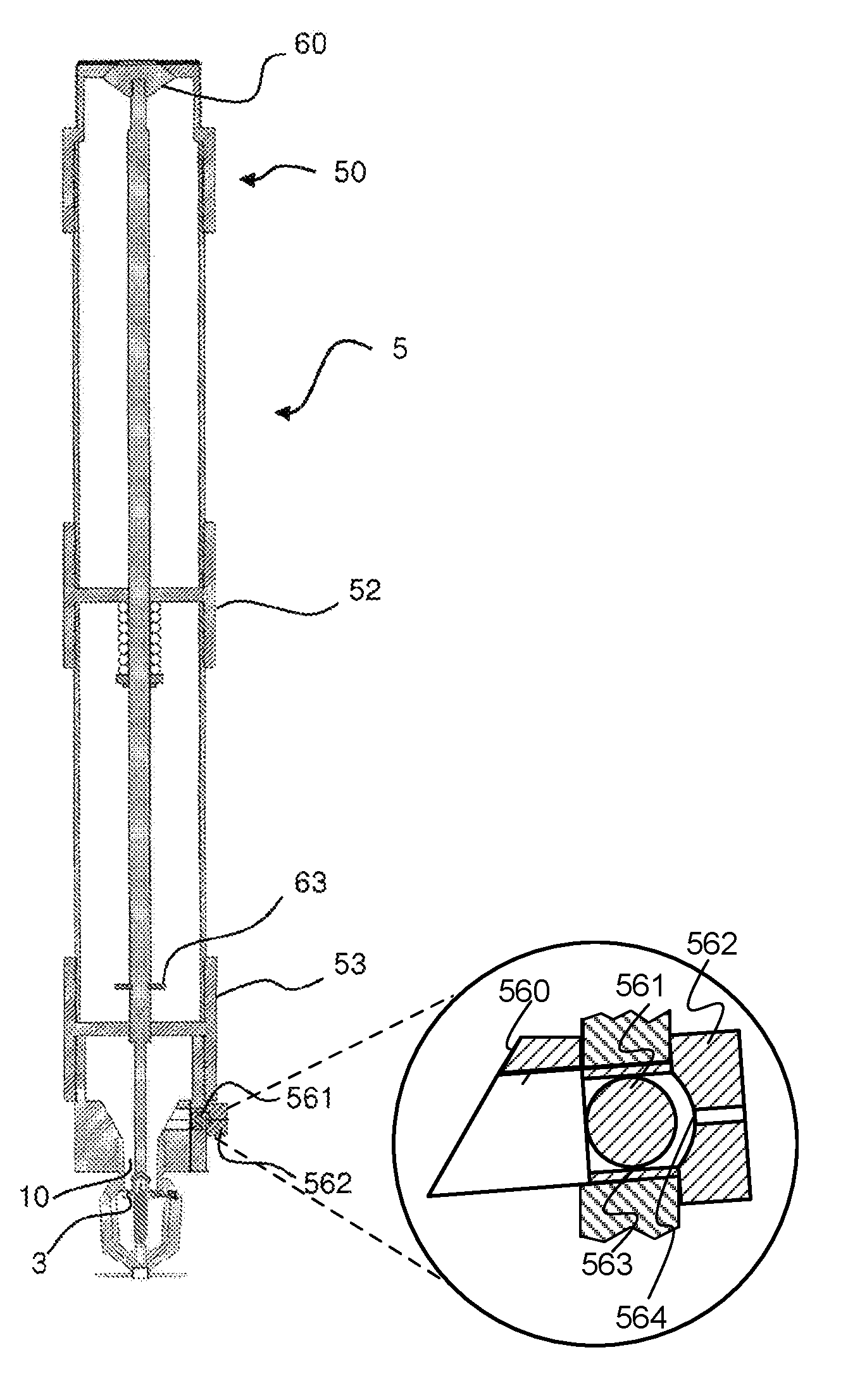 Dry visor intended to be mounted in a fire protection installation of the type comprising a network of vacuum sprinklers