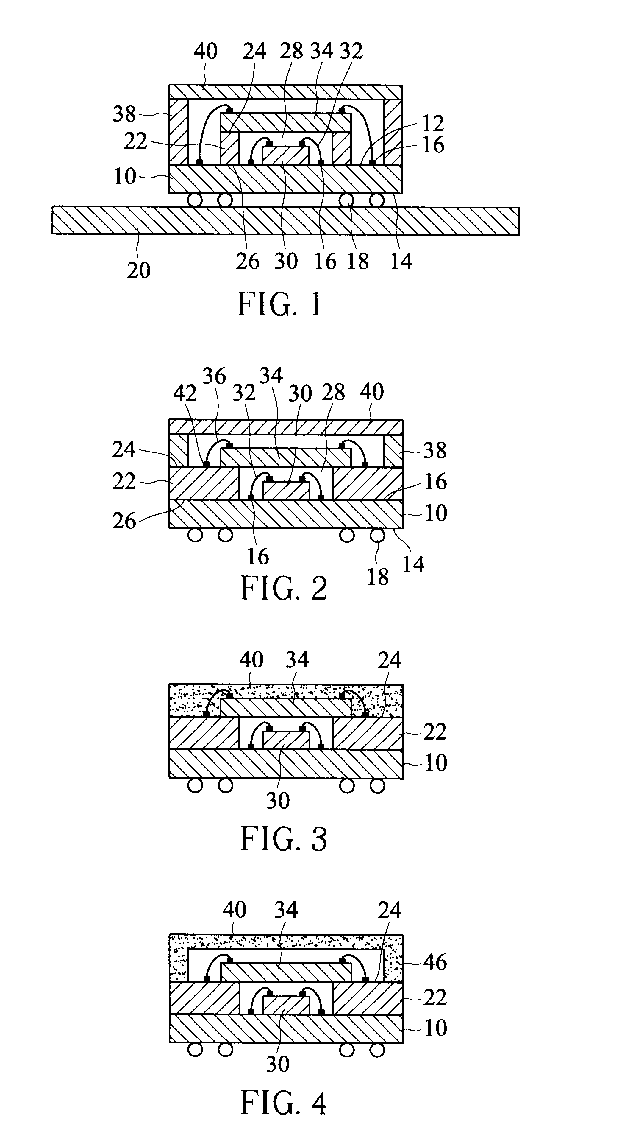Stacked package structure of image sensor