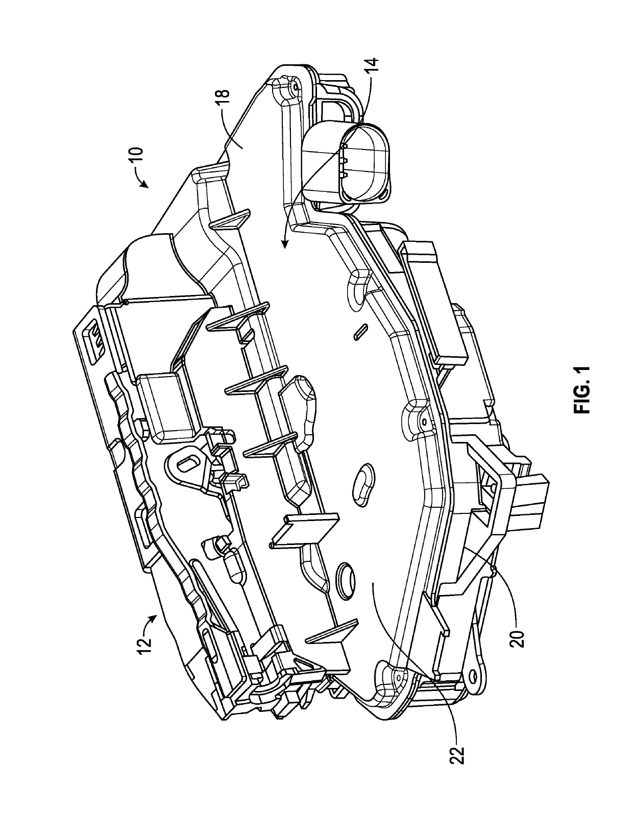 Latch housing and method for isolating components in a latch housing