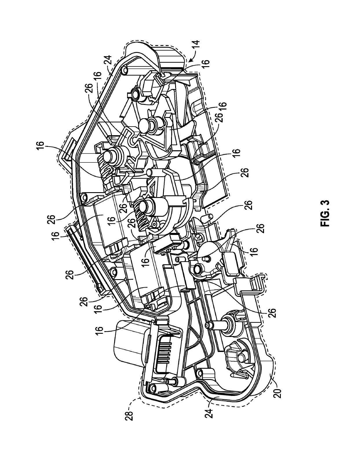 Latch housing and method for isolating components in a latch housing