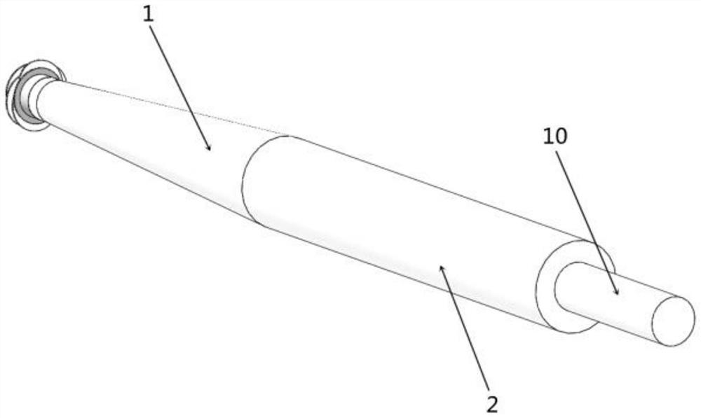 An adaptive and continuously adjustable cavitation structure