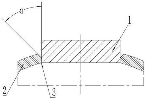 A welding method for the shell and the flange of a thick plate container with a thickness of more than 30 mm