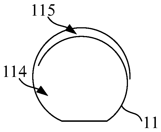 Graphite grounding cable connecting device and graphite grounding cable connecting method