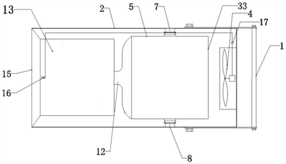 A phase change heat storage type solar hot air heating and humidifying device