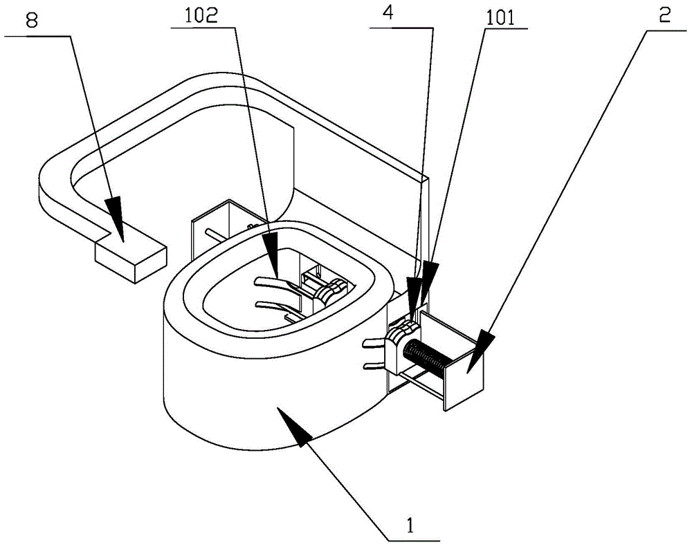 An automatic toilet