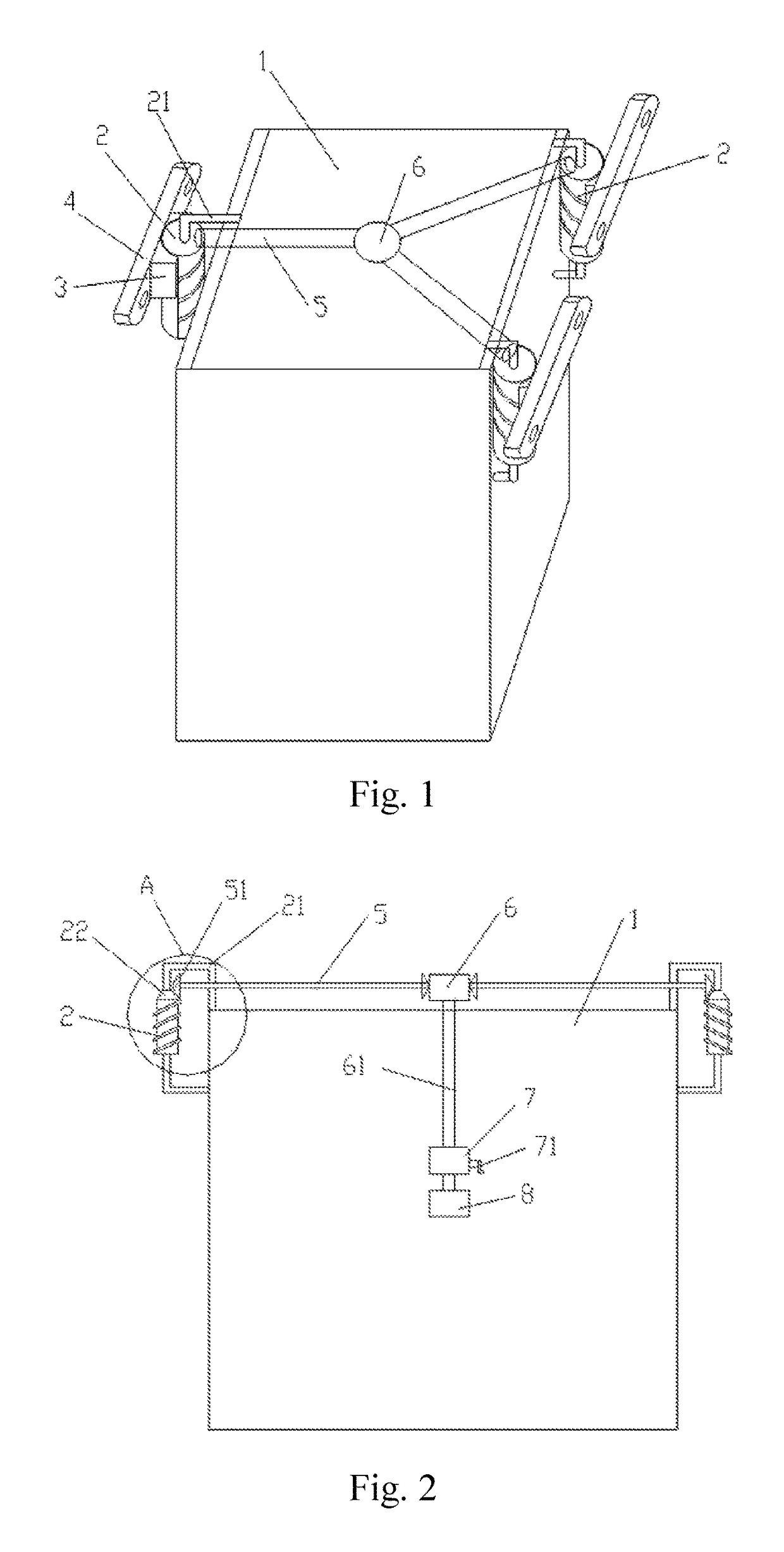 Embedded safety elevator