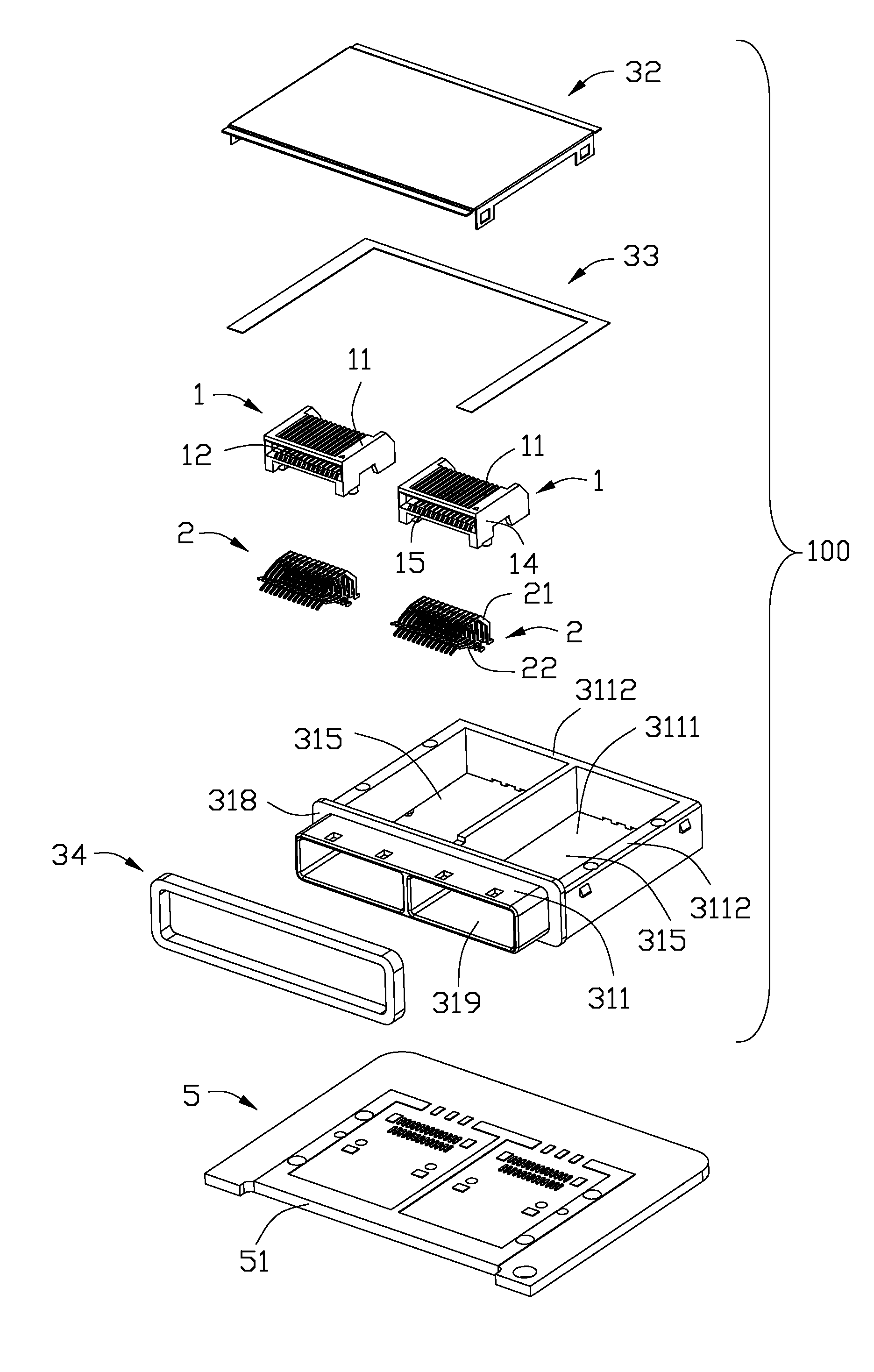 Electrical connector with metallic shell