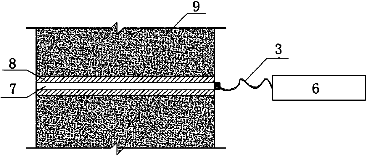 Monitoring structure of existing subgrade and slope stability and construction method thereof