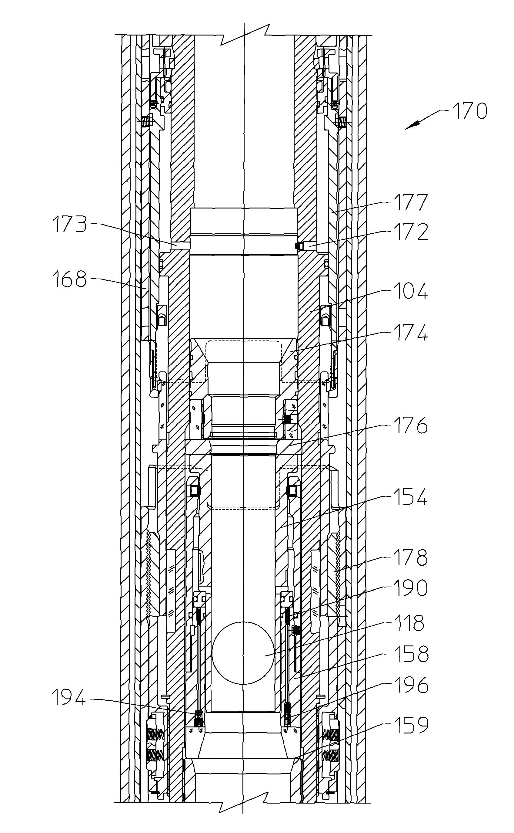 Downhole tool with hydraulic closure seat