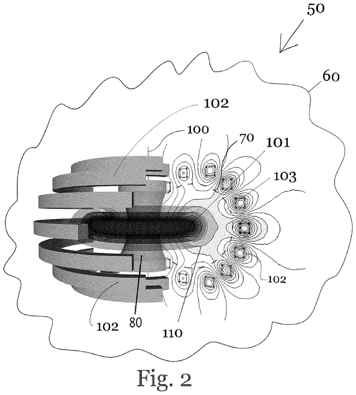 Plasma confinement device with helical current and fluid flow