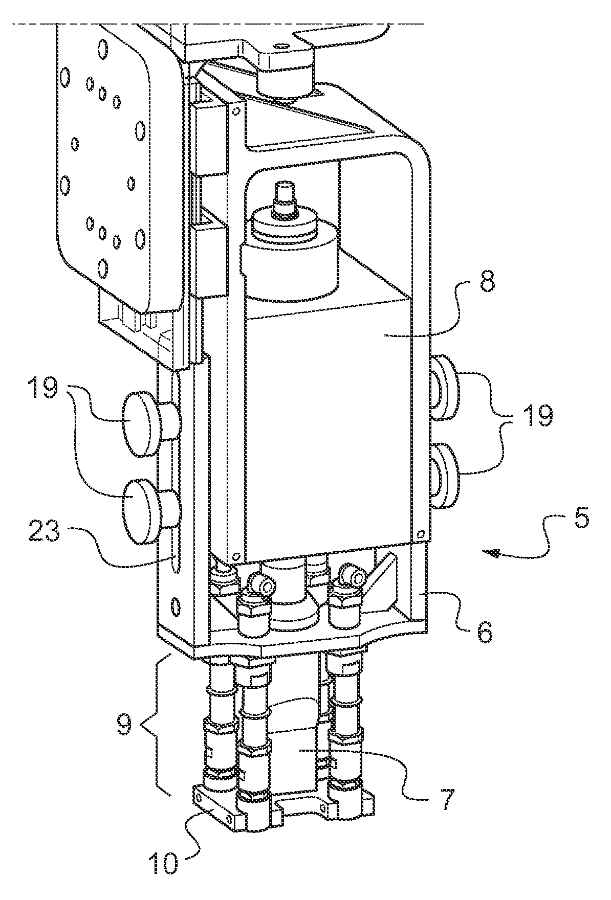 Ultrasonic welding device and method of operating said device