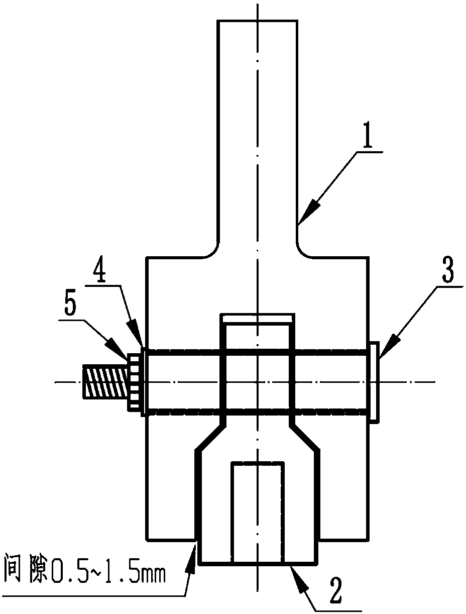 Clamping device and method for anti-eccentric loading of double-shearing experiment