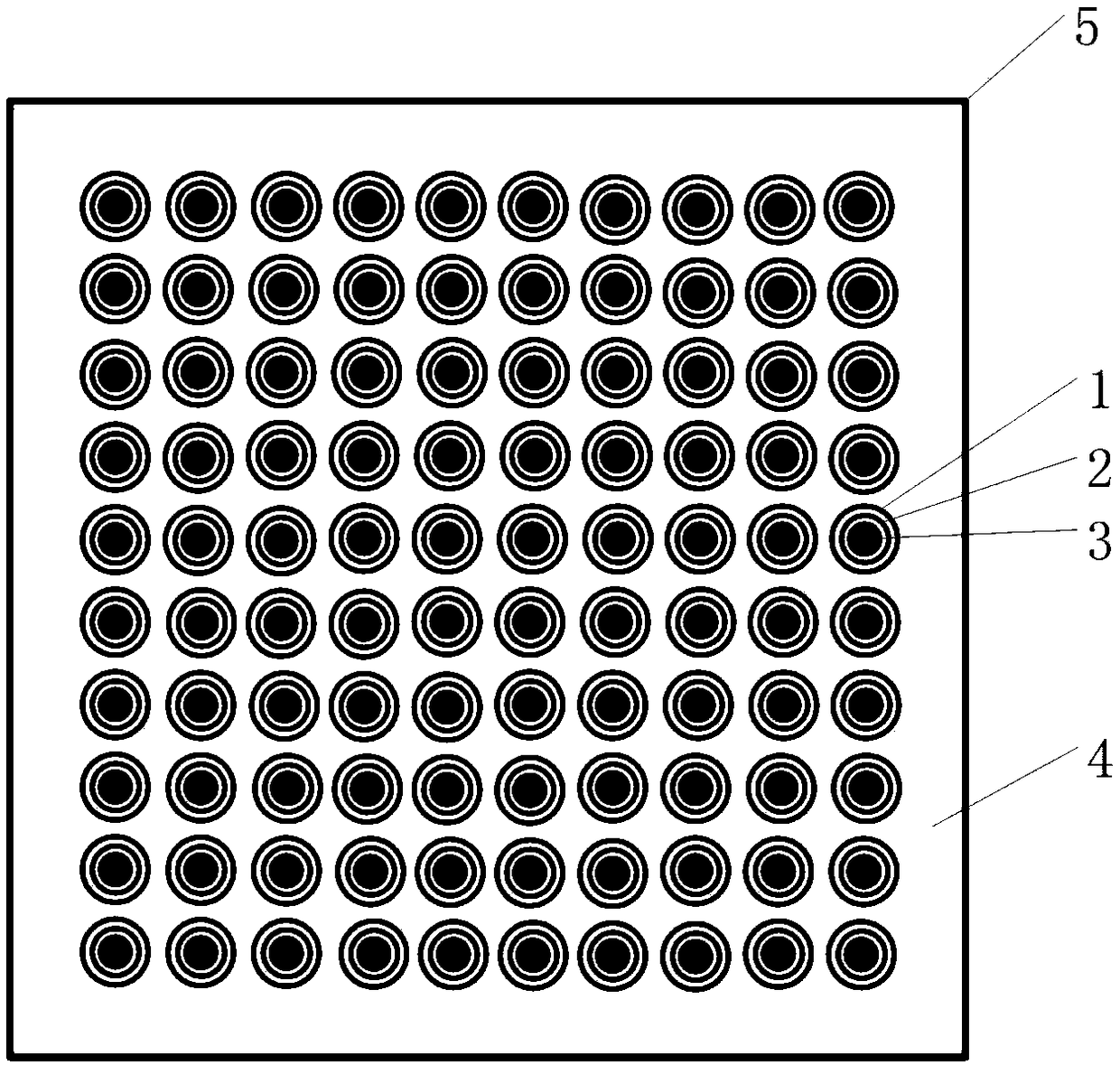 Three-electrode array local electrochemical information testing system and testing method