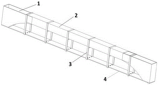 Novel steel-concrete combined open web girder and manufacturing method thereof