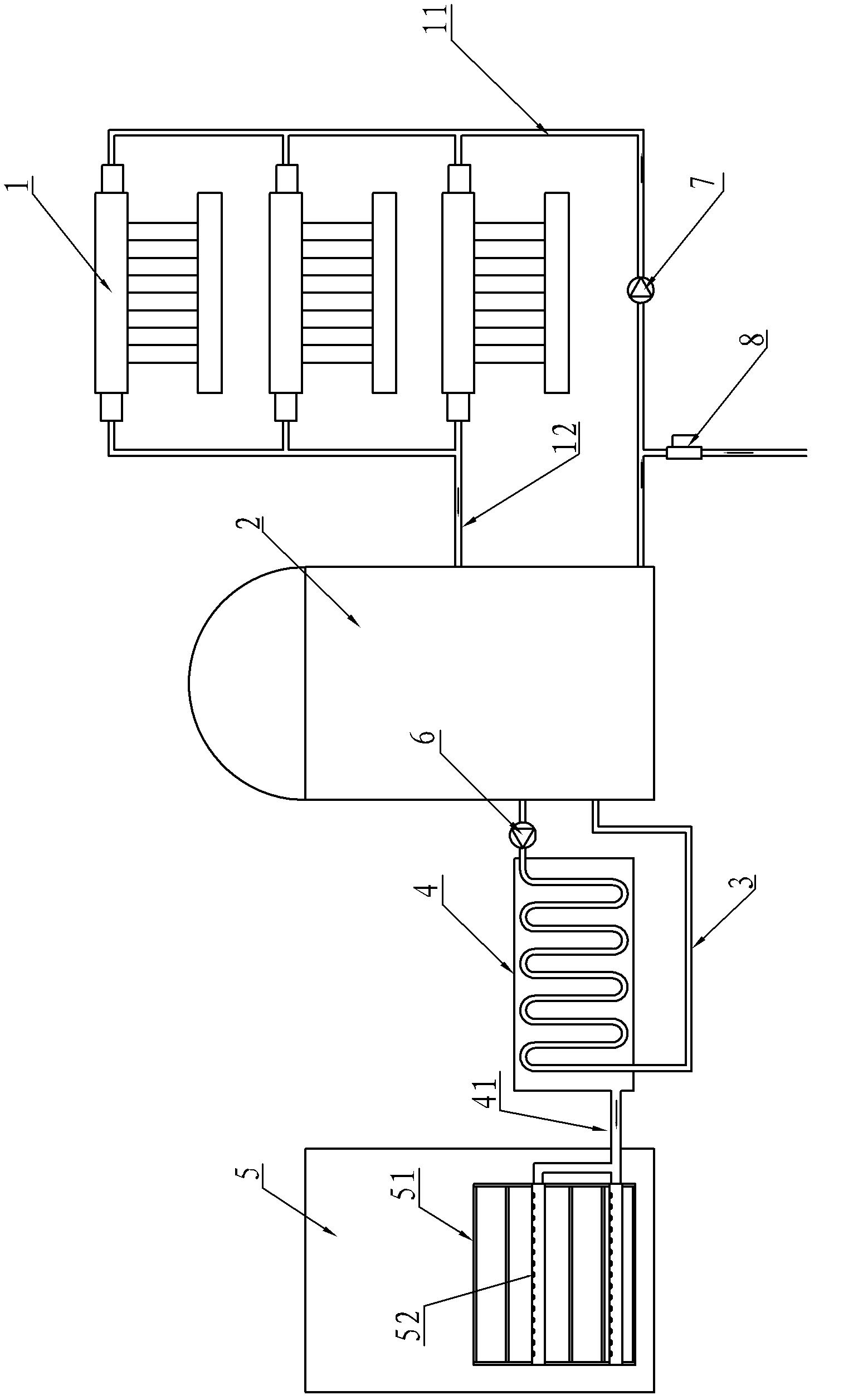 Heat collector system of multifunctional solar drying room