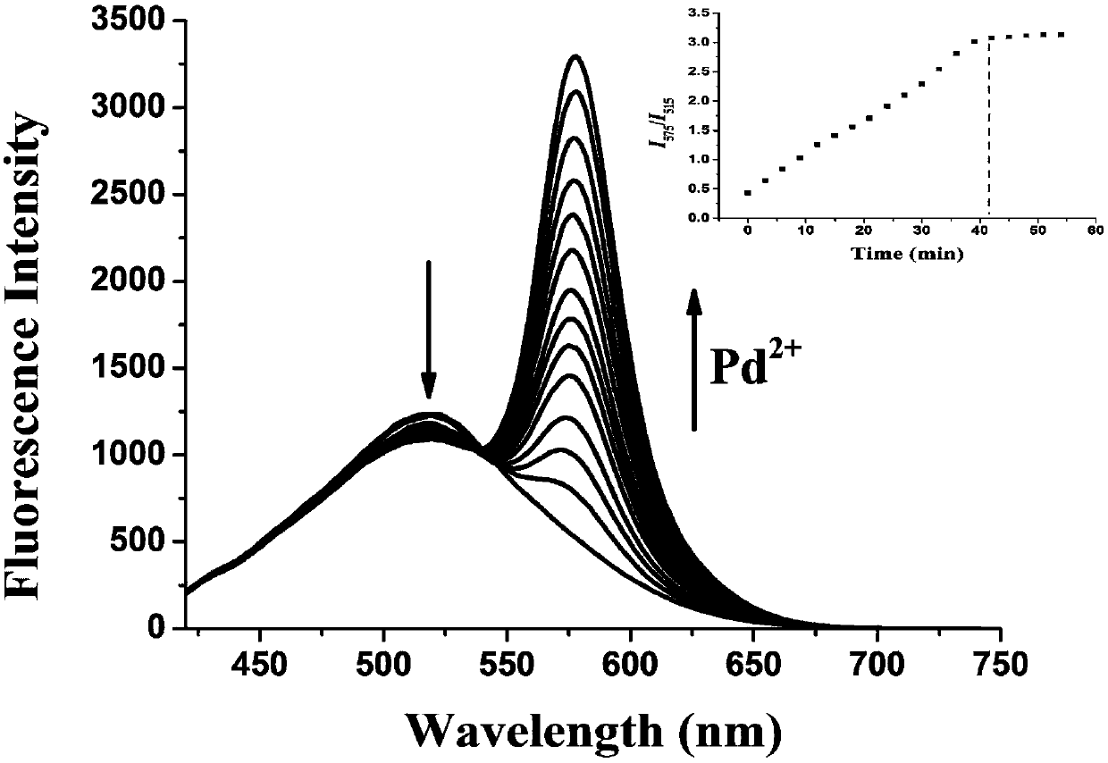 A kind of two-photon fluorescent probe and its preparation method and application