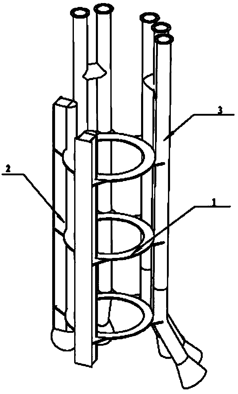 Installation sleeve device for single pile type multi-cable protection pipe