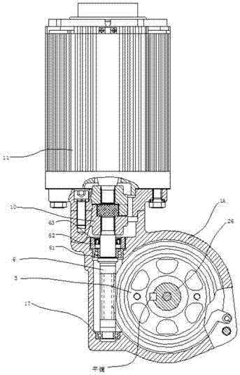 Housing assembly of electric power steering device and device of same