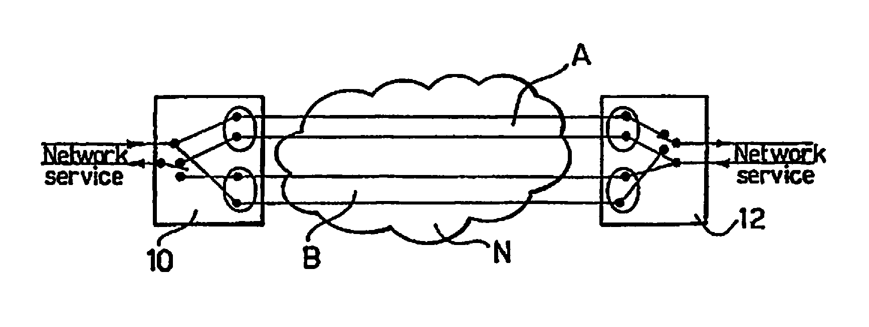 Method for providing extra-traffic paths with connection protection in a communication network, related network and computer program product therefor