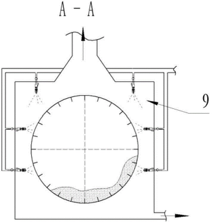 On-line KR desulfuration residue treatment device and method applied to hot metal pretreatment process