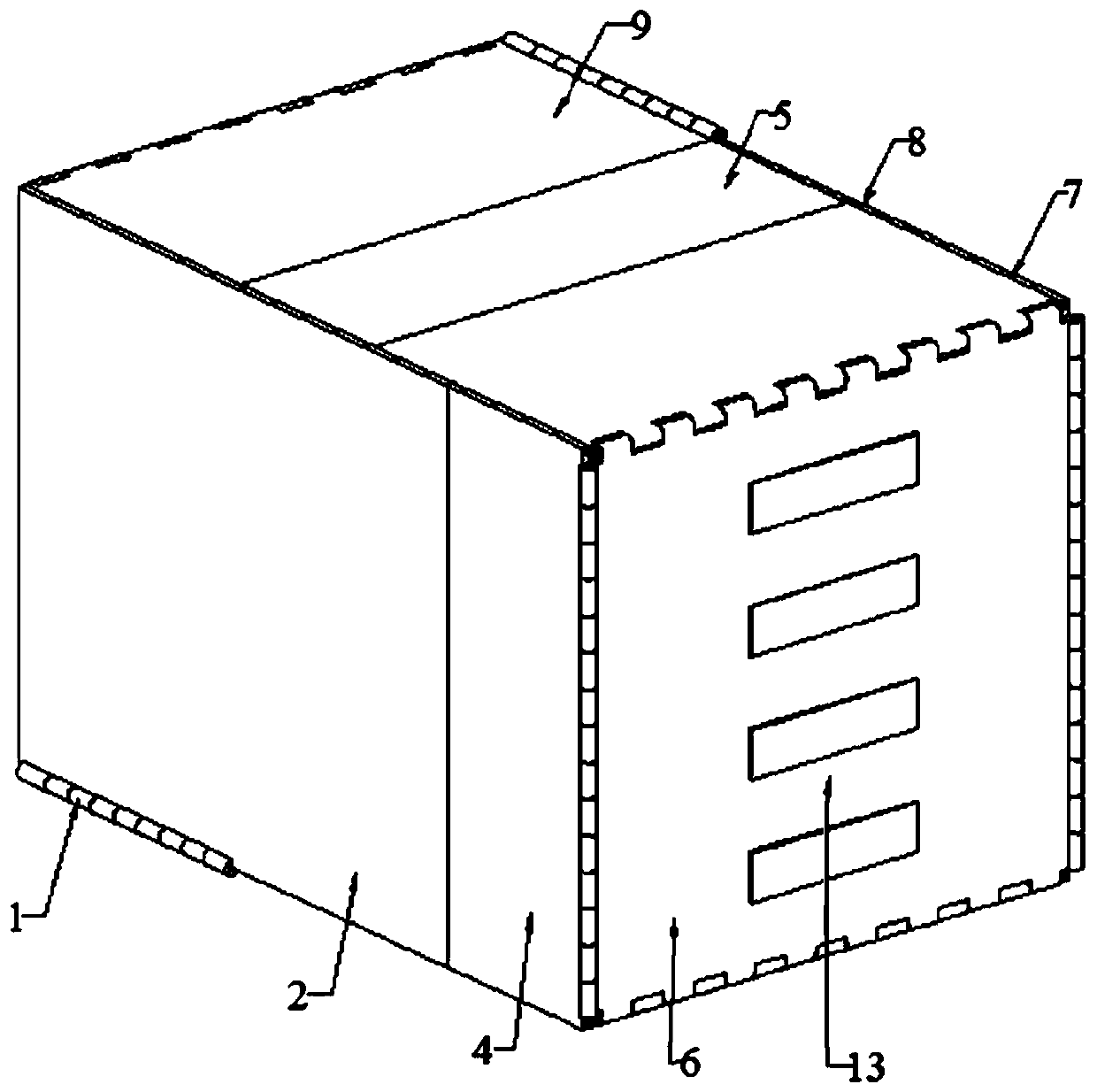 Variable-size environment-friendly packaging box and using method thereof