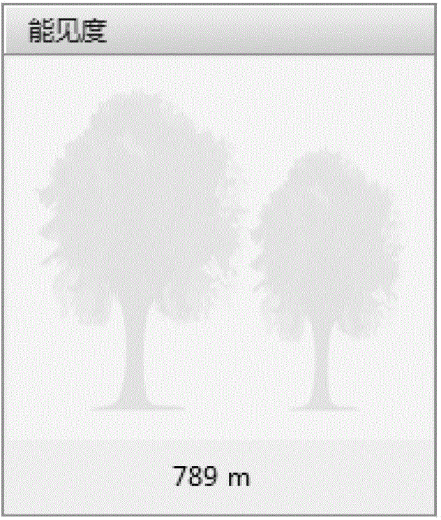 Visibility graphical display method and apparatus