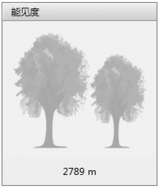 Visibility graphical display method and apparatus