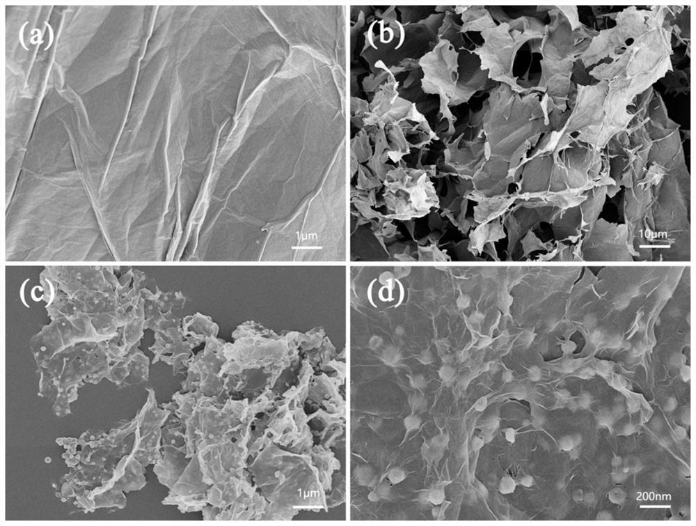 Method for improving dark fermentation hydrogen production performance by using ferroferric oxide/reduced graphene oxide nano composite material