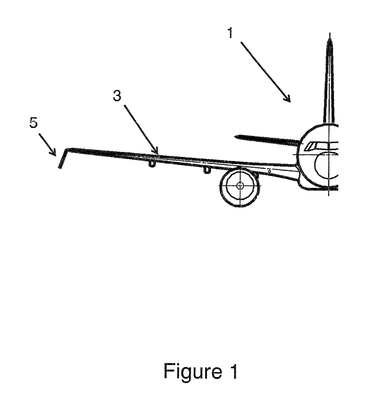 Wing tip device having configurations for flight and ground-based operations
