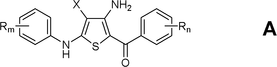 Substituted 4-amino-5-benzoyl-2-(phenylamino)thiophene-3-carbonitriles and substituted 4-amino-5-benzoyl-2-(phenylamino)thiophene-3-carboxamides as tubulin polymerization inhibitors