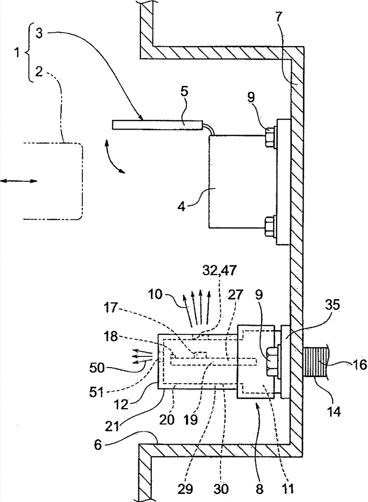 Waterproof structure of wire leading portion