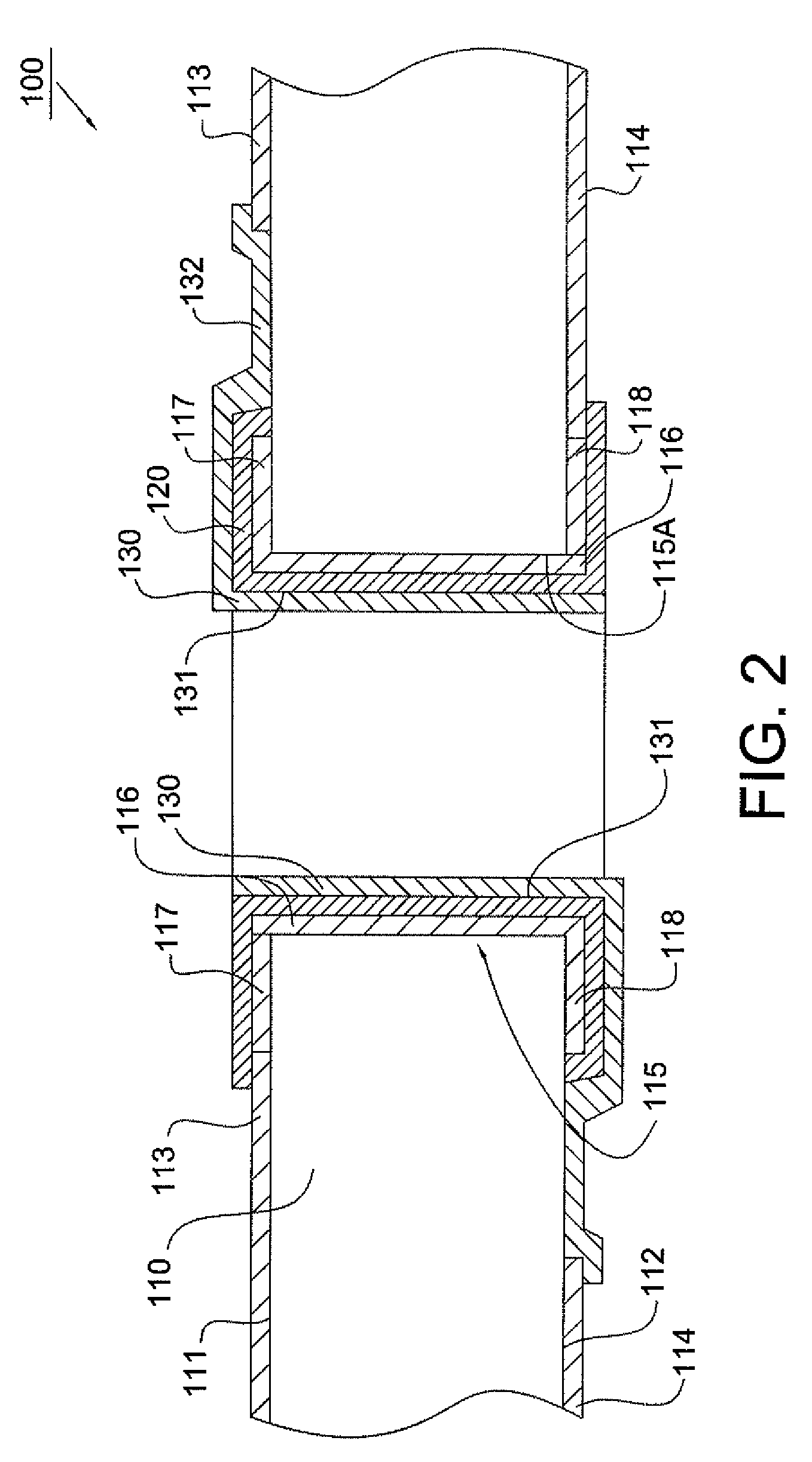 Substrate with multilayer plated through hole and method for forming the multilayer plated through hole