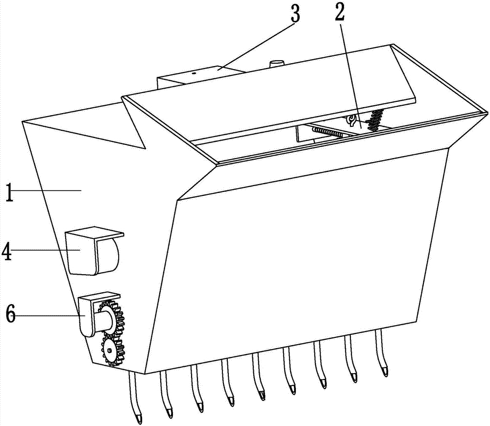 Automatic spraying-type corn seed quantitative seeding device