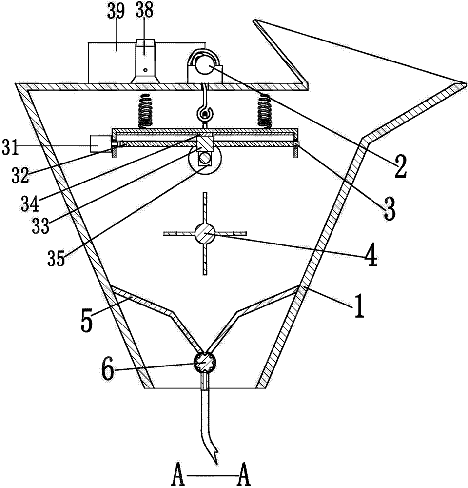 Automatic spraying-type corn seed quantitative seeding device