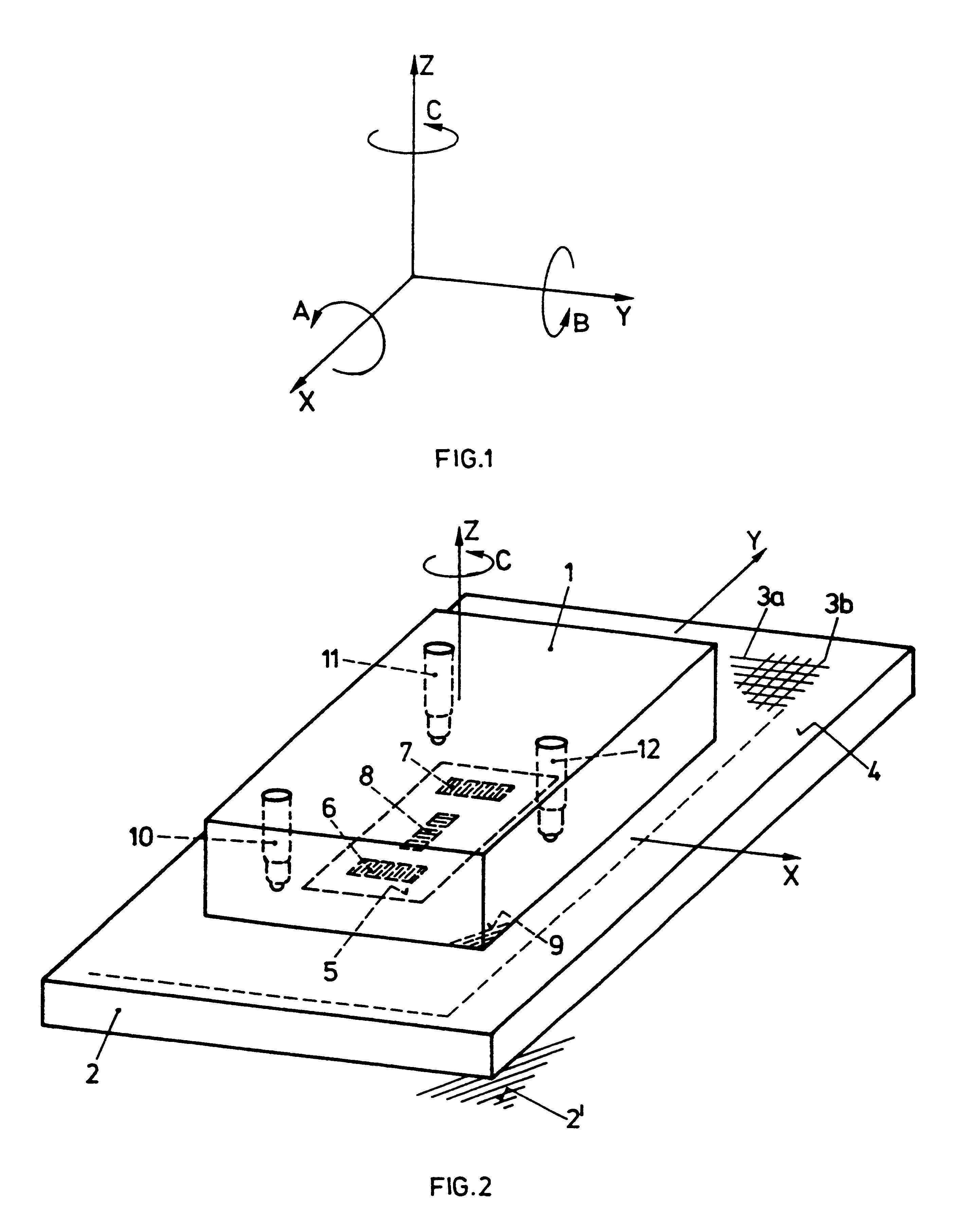 Device for detecting the position of two bodies