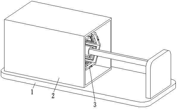 Efficient furniture board paint baking machining equipment and using method thereof