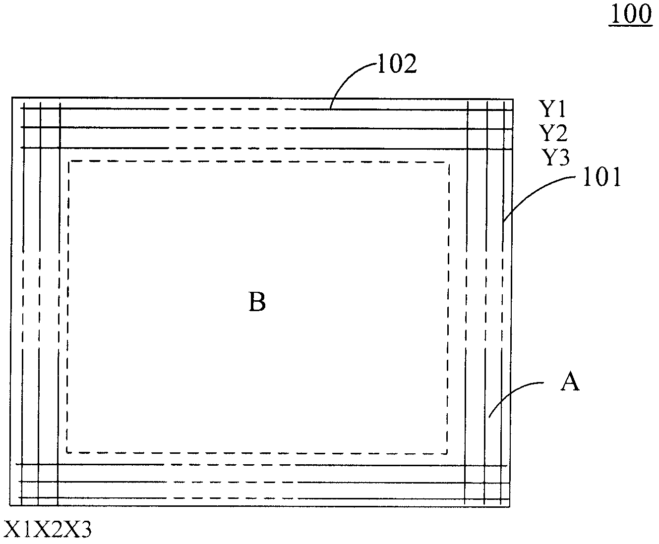 Holding touch detection method and holding touch detection device of edge of touch panel