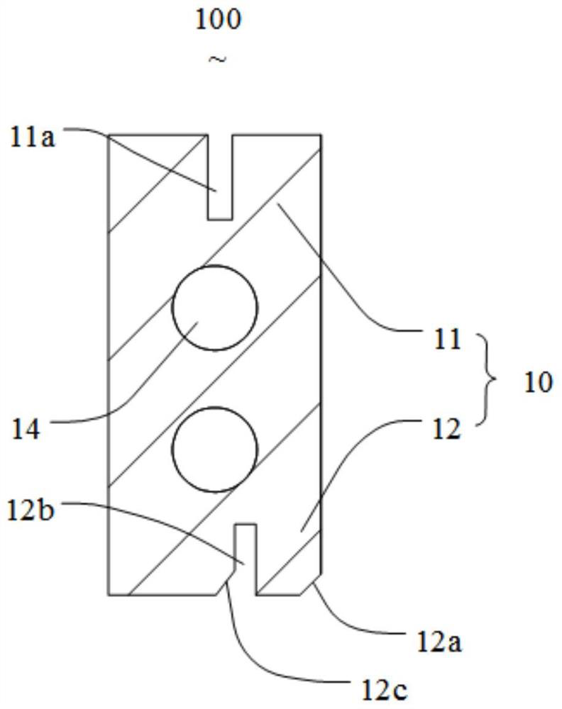 Wall brick, cornice brick, connecting back plate, outer wall body and cornice